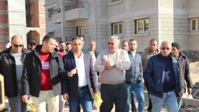مسئولوا قطاع الانشاءات بهيئة المجتمعات يتابعون معدلات تنفيذ مشروعات الأسكان السادات - إيجي بيزنس 4 39796a - إيجي بيزنس